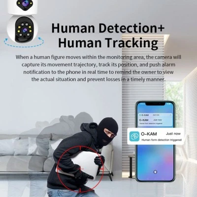 Κάμερα Smart Wi-Fi VSTARCAM C992DR με ανάλυση εικόνας  3MP με έγχρωμη νυχτερινή όραση dual lens & σύνδεση Wi-Fi, PTZ, SD