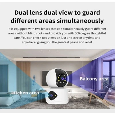 Κάμερα Smart Wi-Fi VSTARCAM C992DR με ανάλυση εικόνας  3MP με έγχρωμη νυχτερινή όραση dual lens & σύνδεση Wi-Fi, PTZ, SD