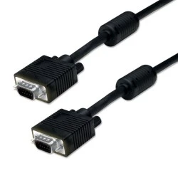 Καλώδιο VGA POWERTECH CAB-G003 15pin M-M Full HD CCS 3+6 2x ferrites μήκους 1.5m
