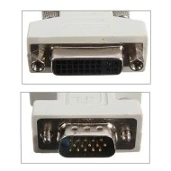 Αντάπτορας POWERTECH CAB-G018 VGA 15pin male σε DVI-I 24+5 F συμβατό και με 24+1