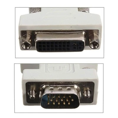 Αντάπτορας POWERTECH CAB-G018 VGA 15pin male σε DVI-I 24+5 F συμβατό και με 24+1