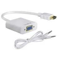 Αντάπτορας POWERTECH CAB-H072 HDMI σε VGA καλώδιο 3.5mm 0.20m