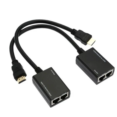 Επέκταση POWERTECH HDMI 19pin σε 2x UTP cat5e/6 HD εώς 30m για 1080p