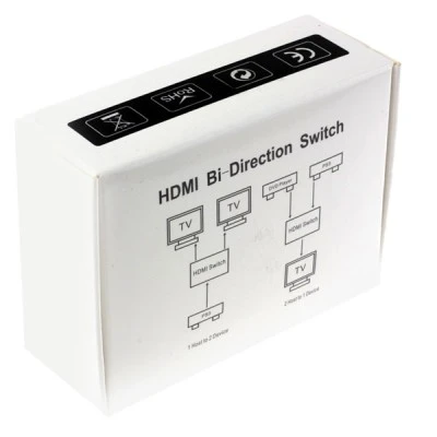 HDMI Bi-Directional switch POWERTECH CAB-H112 2 σε 1 4K x 2K & 3D μαύρο με υποστήριξη HDR