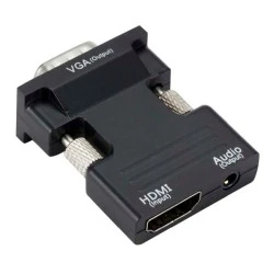 Αντάπτορας POWERTECH CAB-H120 HDMI σε VGA με audio
