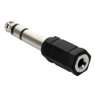 Αντάπτορας POWERTECH CAB-J018 stereo 3.5mm σε 6.35mm σε συσκευασία 5 τμχ