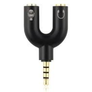 Splitter POWERTECH CAB-J043 3.5mm 4pin αρσενικό σε 2x 3.5mm 4pin θηλυκό