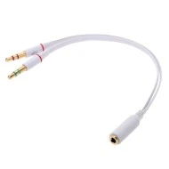 Αντάπτορας POWERTECH CAB-J048 2x 3.5mm σε 3.5mm θηλυκό CAB-J048 μήκους 0.2m
