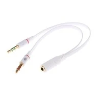 Αντάπτορας POWERTECH CAB-J048 2x 3.5mm σε 3.5mm θηλυκό CAB-J048 μήκους 0.2m