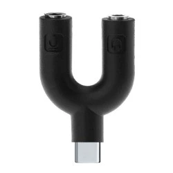 Αντάπτορας POWERTECH CAB-J052 USB Type-C σε 2x 3.5mm