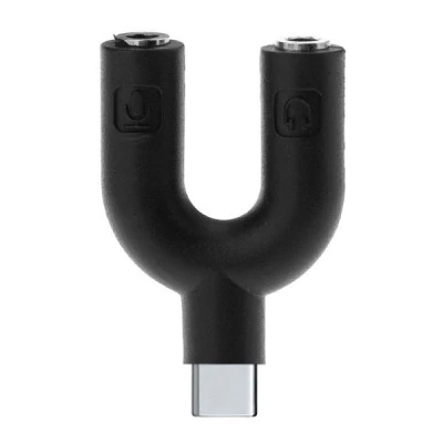 Αντάπτορας POWERTECH CAB-J052 USB Type-C σε 2x 3.5mm