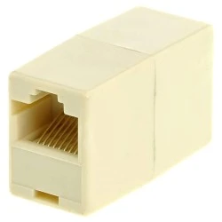 Σύνδεσμος μούφαPOWERTECH CAB-N182 RJ45 UTP 8P8C λευκό 5τμχ