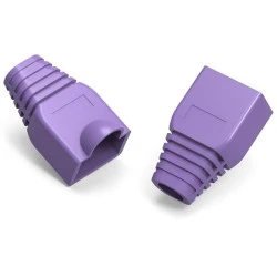 Κάλυμμα POWERTECH για βύσμα δικτύου RJ45 Cat 5&6 CAB-N283 μωβ 10τμχ