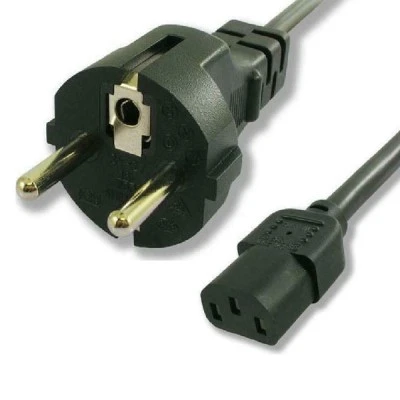 Καλώδιο τροφοδοσίας POWERTECH CAB-P014 3x 1mm μαύρο μήκους 1.5m