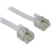 Καλώδιο Τηλεφώνου RJ11 6P4C POWERTECH 10m γκρι χρώμα