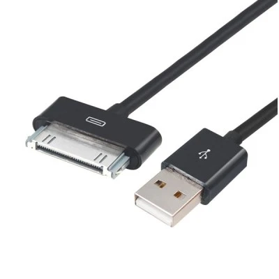 Καλώδιο 1m USB 2.0 σε IPAD & I PHONE 4/4S POWERTECH μαύρο χρώμα για μεταφορά αρχείων & φόρτιση