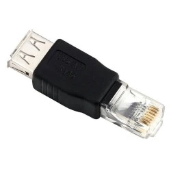 Αντάπτορας POWERTECH CAB-U085 από USB 2.0 female σε RJ45