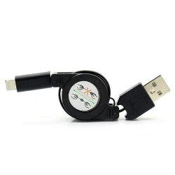 Καλώδιο POWERTECH CAB-U104 USB σε Lightning πτυσσόμενο 0.70m μαύρο