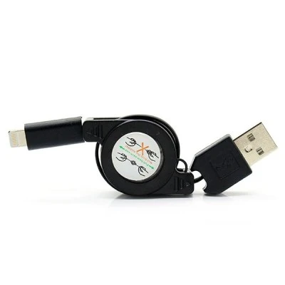 Καλώδιο POWERTECH CAB-U104 USB σε Lightning πτυσσόμενο 0.70m μαύρο
