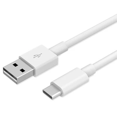 Καλώδιο POWERTECH CAB-UC010 USB 2.0 σε USB Type-C λευκό μήκους 1m