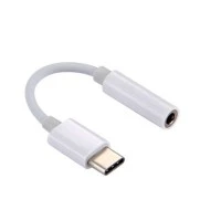 Καλώδιο λευκό USB Type-C αρσενικό σε 3.5mm Jack θηλυκό POWERTECH CM119B