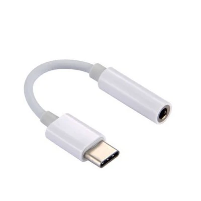 Καλώδιο λευκό USB Type-C αρσενικό σε 3.5mm Jack θηλυκό POWERTECH CM119B
