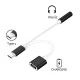 Αντάπτορας POWERTECH CAB-UC030 USB-C σε USB-C & 3.5mm θηλυκό