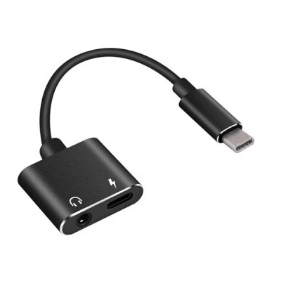 Converter POWERTECH CAB-UC031 USB Type-C σε 3.5mm & θηλυκό USB Type-C