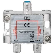 Satellite splitter POWERTECH CAB-V032 2-way 5-2400MHz 100dB Satellite splitter POWERTECH CAB-V032 2-way 5-2400MHz 100dB