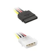 Καλώδιο POWERTECH CAB-W011 SATA 15pin F σε IDE 4pin M 15cm