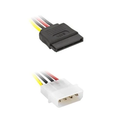 Καλώδιο POWERTECH CAB-W011 SATA 15pin F σε IDE 4pin M 15cm
