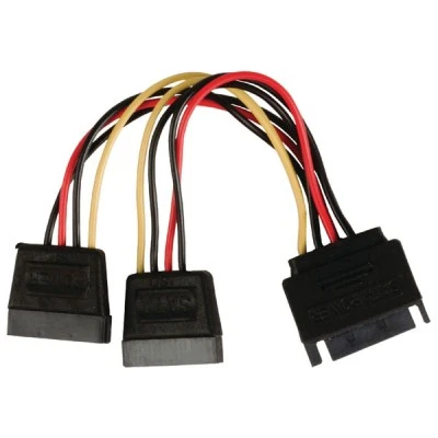Καλώδιο POWERTECH CAB-W012 SATA 15pin αρσενικό σε 2x 15pin θηλυκό