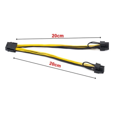 Καλώδιο POWERTECH CAB-W035 EPS 12V 8pin (F) σε 2x PCIe 8pin (6+2) 20cm Καλώδιο POWERTECH CAB-W035 EPS 12V 8pin (F) σε 2x PCIe 8pin (6+2) 20cm