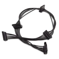 Καλώδιο POWERTECH CAB-W038 SATA 15pin σε 4x SATA 15pin 40cm μαύρο
