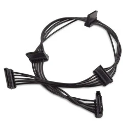 Καλώδιο POWERTECH CAB-W038 SATA 15pin σε 4x SATA 15pin 40cm μαύρο