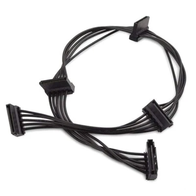 Καλώδιο POWERTECH CAB-W038 SATA 15pin σε 4x SATA 15pin 40cm μαύρο