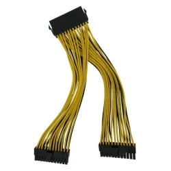 καλώδιο μητρικής POWERTECH CAB-W042 24pin σε 2x 24pin 0.20m