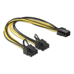 Καλώδιο POWERTECH CAB-W044 PCIe 6pin σε 2x 8pin 30cm