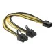 Καλώδιο POWERTECH CAB-W044 PCIe 6pin σε 2x 8pin 30cm