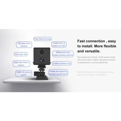 Smart κάμερα Wi-Fi VSTARCAM CB75 & ανάλυση 3MP 4G με μπαταρία 3000mAh & καταγραφή σε SD