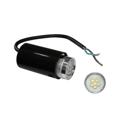 Φωτιστικό σποτ - ψείρα διαδρόμου 0.4W 230V 45° ψυχρό λευκό φως στεγανό IP54 με 6led
