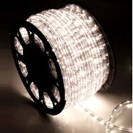 Φωτοσωλήνας led δικάναλος θερμό φως Φ13mm διάφανος με 36led/m