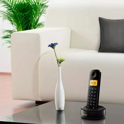 Ασύρματο τηλέφωνο PHILIPS D1601B/34 με ελληνικό μενού και κλείδωμα πληκτρολογίου Ασύρματο τηλέφωνο PHILIPS D1601B/34 με ελληνικό μενού και κλείδωμα πληκτρολογίου