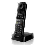 Ασύρματο τηλέφωνο PHILIPS D4701B/34 με ελληνικό μενού & ένδειξη ημερομηνίας/ώρας