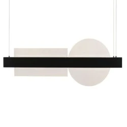Κρεμαστό φωτιστικό LED 20W θερμό φως 3000k 2150Lm μαύρο μεταλλικό και ακρυλικό Κρεμαστό φωτιστικό LED 20W θερμό φως 3000k 2150Lm μαύρο μεταλλικό και ακρυλικό