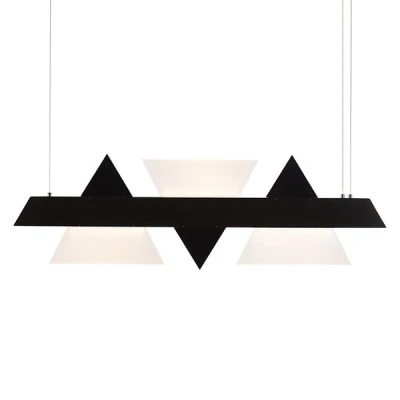 Κρεμαστό φωτιστικό LED 18W θερμό φως 3000k 1960Lm μαύρο μεταλλικό και ακρυλικό 7,5x100xH120cm Κρεμαστό φωτιστικό LED 18W θερμό φως 3000k 1960Lm μαύρο μεταλλικό και ακρυλικό 7,5x100xH120cm