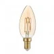 Λάμπα led Filament κεράκι μελί με ντουί Ε14 3W 230V 2700k θερμό λευκό φως 200lm 30000h