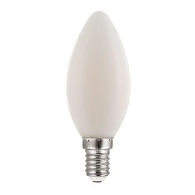 Λάμπα LED FILAMENT κεράκι FROSTY E14 6W 230V AC θερμό φως 2700k 540Lm δέσμης 360°