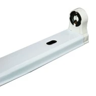 Σκαφάκι Slim για 1 λάμπα LEDT8 G13 120cm 230V τύπου φθορίου με τροφοδοσία στα 2 άκρα