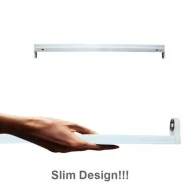 Σκαφάκι Slim για 1 λάμπα LEDT8 G13 120cm 230V τύπου φθορίου με τροφοδοσία στα 2 άκρα